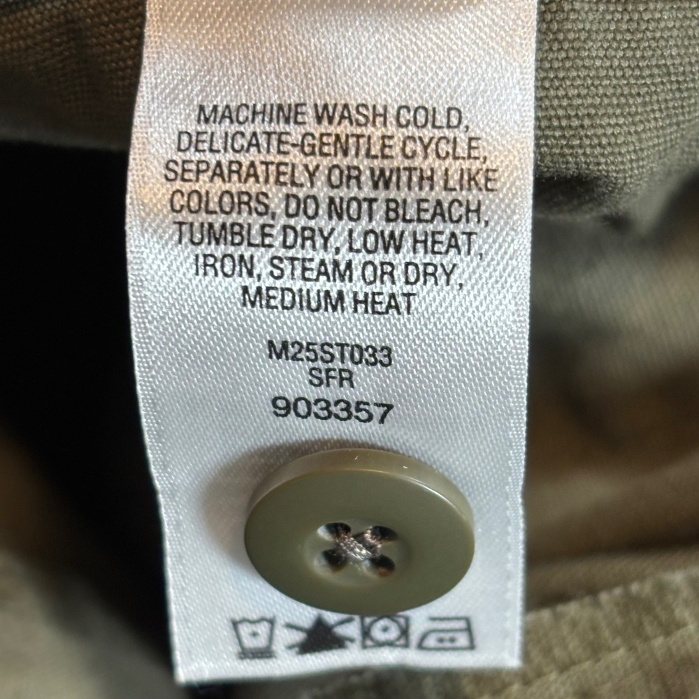 Cabelas Mens Olive Green Cotton Canvas Cargo Shorts Size 38 M25ST033 Outdoor - Picture 7 of 7